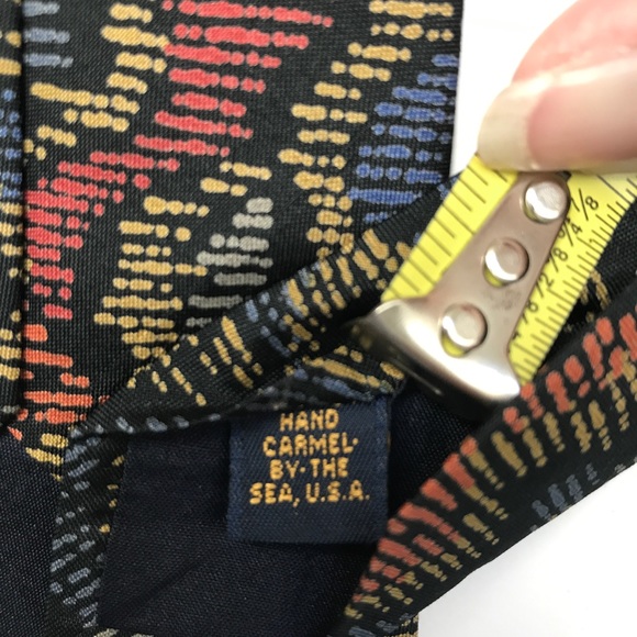 Mulberry abstract silk tie - made by hand - Picture 4 of 4